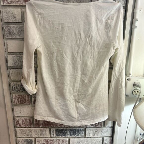 Soft Surroundings Ladies Size XS White/Green Flowers - Picture 6 of 6